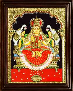 Sandiv Art Gallery Asta Lakshmi Tanjore Painting Natural Colors 24 Inch X 18 Inch Painting Price In India Buy Sandiv Art Gallery Asta Lakshmi Tanjore Painting Natural Colors 24 Inch X