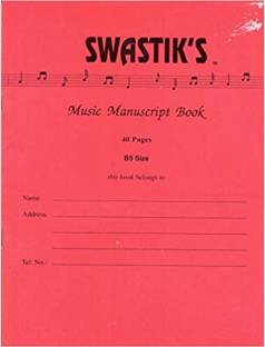 Swastik'S Music Manuscript Book - Pack Of 2