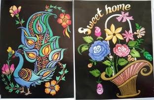 Jai Ambey Store Emboss Painting Kit 38 X 50 Cm Valvet Cloth