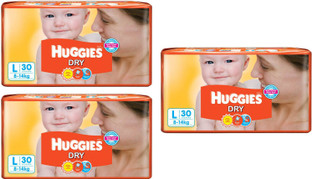 huggies dry taped diapers large size