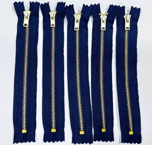 Zipworld Jeans – Cerniere in metallo argentato beige – 308, lunghezza massima 100 cm 5 mm JS ad esempio 52 cm non divisibile 