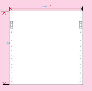 dot matrix printer paper size