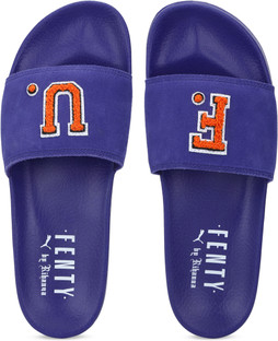 blue puma slides
