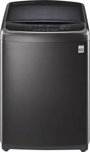 LG 12 kg with Steam and Smart Diagnosis Fully Automatic Top Load with In-built Heater Black