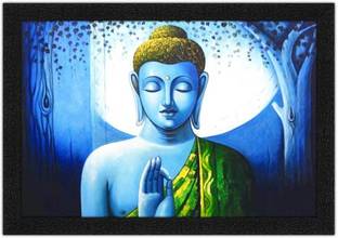 Art Amori Blue Buddha Religious Canvas Painting Canvas 18 Inch X