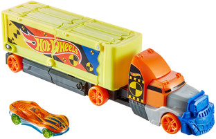 hot wheels crashing rig