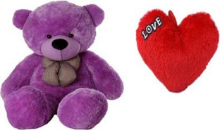 small purple teddy bear