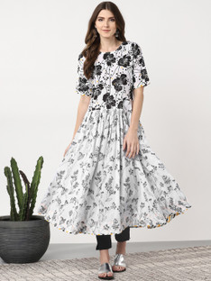 sangria white anarkali