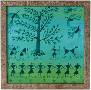 Harmony Arts Warli 12 Canvas 20 Inch X 15 Inch Painting Price In