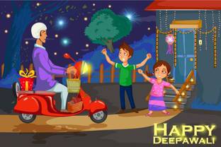 Enjoying Firecracker Festival Poster Diwali Poster Poster For Diwali Diya Poster Dia Poster Rangoli Poster Poster For Home Gym Office 12x18 Inch Sticker Paper Poster Paper Print Religious Posters In India Buy Art Film Design Movie Music