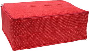 KUBER INDUSTRIES Saree Cover Cotton Polka Dots Saree Cover with Handle (Red)-CTKTC21186 CTKTC021186