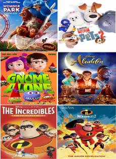 6 Cartoon Movies Wonder Park Gnome Alone Incredibles 1 2 Secret Life Pets 2  Aladdin It S Burn Data Dvd Play Only Computer Laptop Not Player Original  Without Poster Reviews: Latest Review