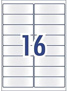 RajHeera A4 Label Sheets 16-Up Address Mail Label 105X37 Mm ...