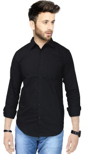 plain black casual shirt