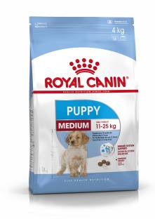 Royal Canin Medium Puppy 4 kg Dry Young Dog Food 4.4565 Ratings & 42 Reviews For Dog Flavor: NA Food Type: Dry Suitable For: Young Shelf Life: 18 Months ₹2,790 ₹3,100 10% off Free delivery Buy 2 items, save extra 2%