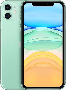 Add to Compare APPLE iPhone 11 (Green, 64 GB) 4.693,378 Ratings & 6,954 Reviews 64 GB ROM 15.49 cm (6.1 inch) Liquid Retina HD Display 12MP + 12MP | 12MP Front Camera A13 Bionic Chip Processor Brand Warranty of 1 Year ₹39,999 ₹49,900 19% off