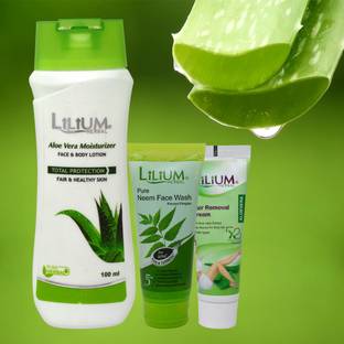 LILIUM Aloe Vera Moisturizer Face & Body Lotion, Hair Growth Removal Cream, Neem Face Wash Price in India - Buy LILIUM Aloe Vera Moisturizer Face & Body Lotion, Hair Growth Removal Cream, LILIUM Aloe Vera Moisturizer Face & Body Lotion, Hair Growth Removal Cream, Neem Face Wash Price in India - Buy LILIUM Aloe Vera Moisturizer Face & Body Lotion, Hair Growth Removal Cream,