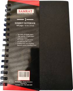 Samrat WIRO BINDING A5 Notebook SINGLE RULED LINE 166 Pages