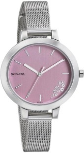 sonata silver watch