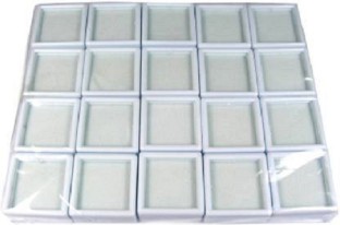 20 Pcs 3x3cm Wholesale Gem Display plastic box Storage for Gemstones/Diamond 