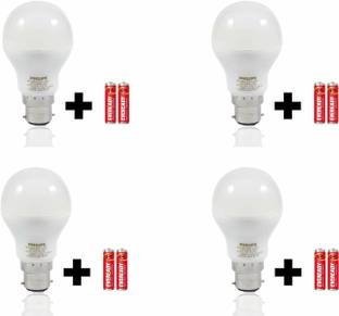 Eveready 9w Led Bulb Pack Of 4 With Free 8 Batteries Price In India Buy Eveready 9w Led Bulb Pack Of 4 With Free 8 Batteries Online At Flipkart Com