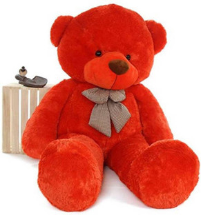 red teddy bear 5 feet