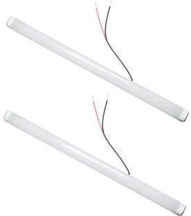 Saish Solutions Saish 12 volts 6 Watts DC LED 1 Feet Tube Light, with High Brightness Cool Day (White) Light - Pack of 2 Straight Linear LED Tube Light