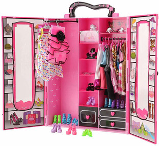 barbie closet and fashion set
