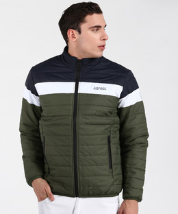 Sleeve Striped, Colorblock Men Jacket 