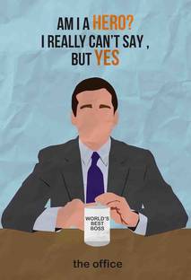 The Office Framed Poster For Room Office 10x13 Inch Framed