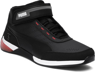 puma mercedes kart cat lqdcell mid top casual shoes black