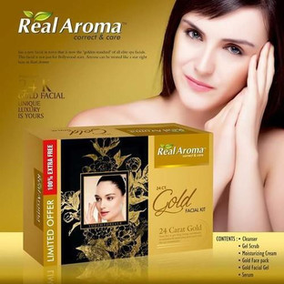 real aroma gold facial kit price