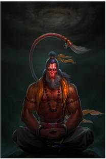 Gods Lord Hanuman On Fine Art Paper Hd Quality Wallpaper Poster