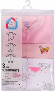 Magic Town Baby Gift Set Cotton Sleep Suit Romper for Boys and Girls Set 3 PC