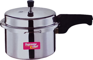supreme chef 3 L Induction Bottom Pressure Cooker Price in India - Buy supreme  chef 3 L Induction Bottom Pressure Cooker online at Flipkart.com