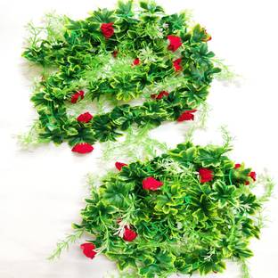 Artificial Hub Wall Hanging Chain Rose Flower Multicolor Reviews