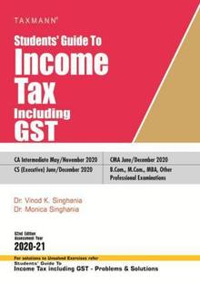 Taxmann S Students Guide To Income Tax Including Gst Buy Taxmann S Students Guide To Income Tax Including Gst By V K Singhania At Low Price In India Flipkart Com