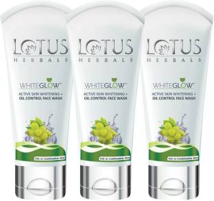 LOTUS Herbals WhiteGLOW Active Skin Whitening + Oil Control Face Wash