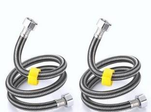 UNIQUE CREATION Premium Quanlity Heavy Duty Stainless Steel 304 Connection Pipe 24" (Set Of 2) Hose Pipe