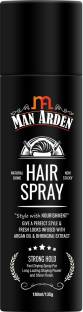 Man Arden Hair Spray - Strong Hold, Styling with Nourishment - Argan Oil and Bhringraj Hair Spray