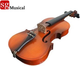 Musical Instrument for Adult Suitable for Above 11 Years Old 4/4 Solid Color Paint Surface Acoustic Violin Case Bow Rosin Kit Black 