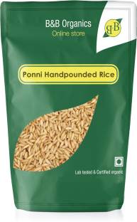 B&B Organics Hand Pounded Brown Ponni Rice Brown Ponni Rice (Medium Grain, Unpolished)