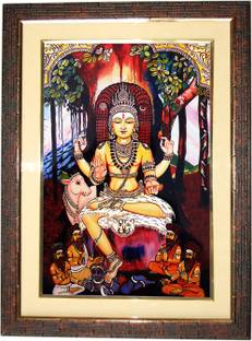Myangadi Dakshinamurthy Tanjore Painting Canvas 12 Inch X 15 Inch