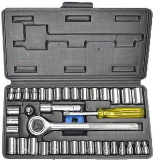 upal 40 in 1 Wrench Tool Kit & Screwdriver And Socket Set Socket Wrench Sleeve Suit Hardware Auto Car Repair Tools Wrenches Set,tool kit set for home use Socket Set