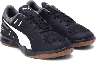 PUMA Boys \u0026 Girls Lace Badminton Shoes 