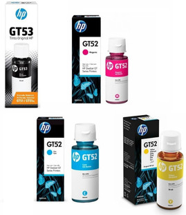 HP GT 52 \u0026 GT 53XL Black + Tri Color 
