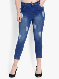 high waist denim Skinny Women Blue 