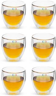 Nogaiya Pack of 6 Glass CRISTAL CLIAR GLASSES