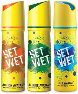 SET WET Deodorant Spray Perfume -Cool, Action and Allure Avatar ...