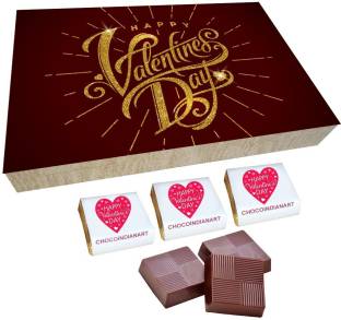 CHOCOINDIANART Happy Valentine's Day, 12pcs Delicious Chocolate Gift Box, Truffles